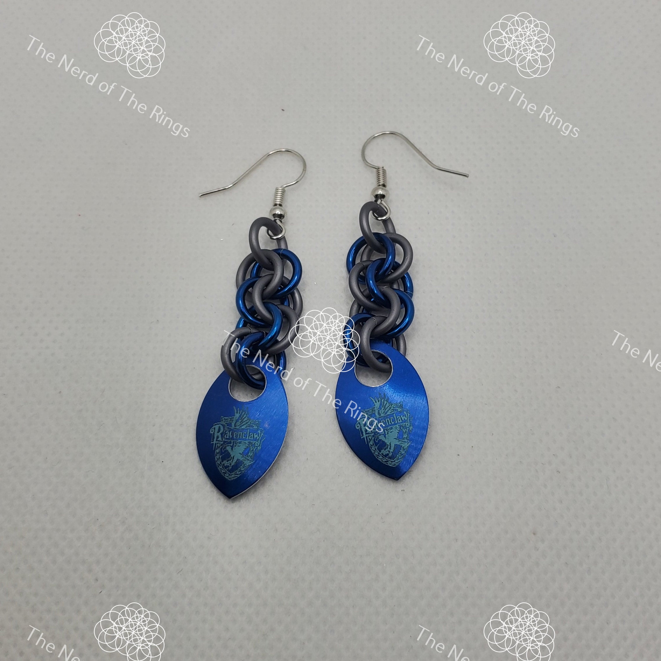 HP Ravenclaw Crest Earrings The Nerd of The Rings